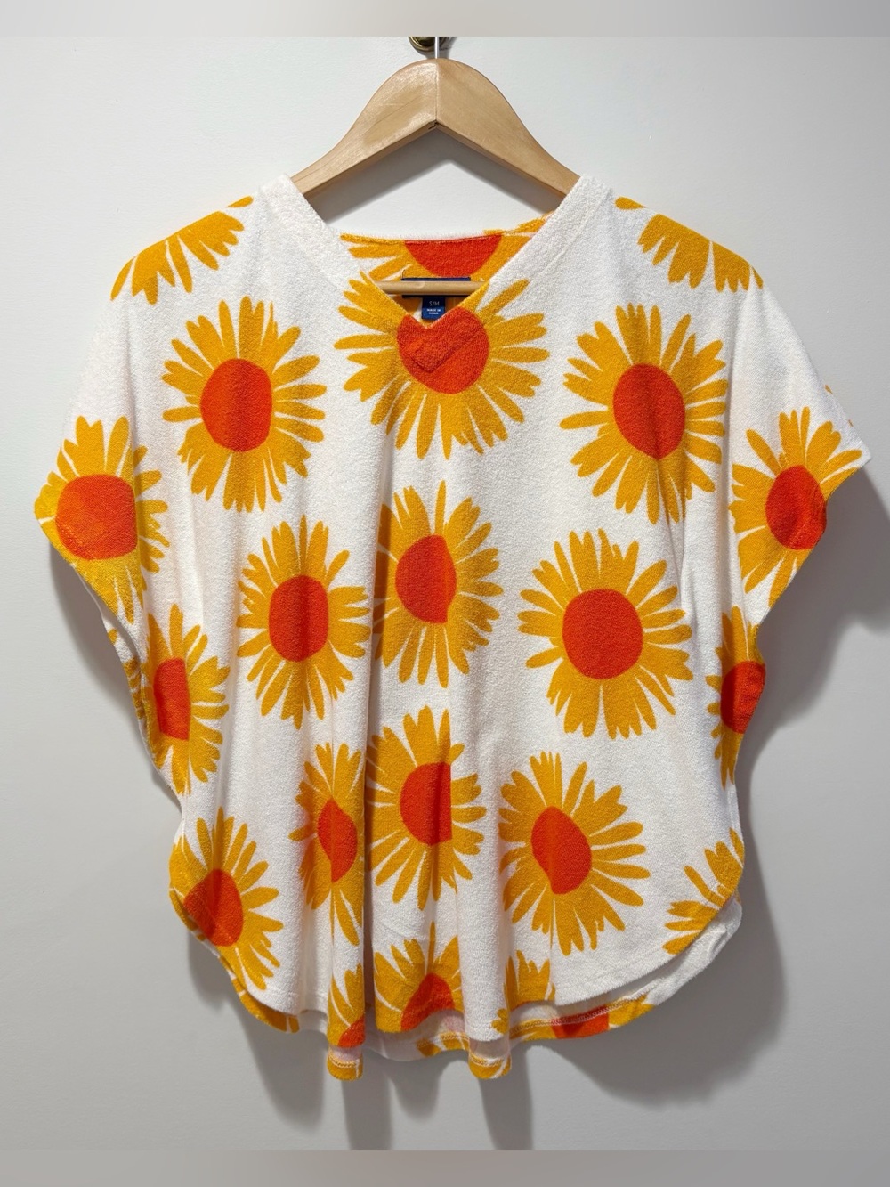 Marimekko Target Terrycloth Tunic Coverup Sunflower Sunburst Size Small Medium